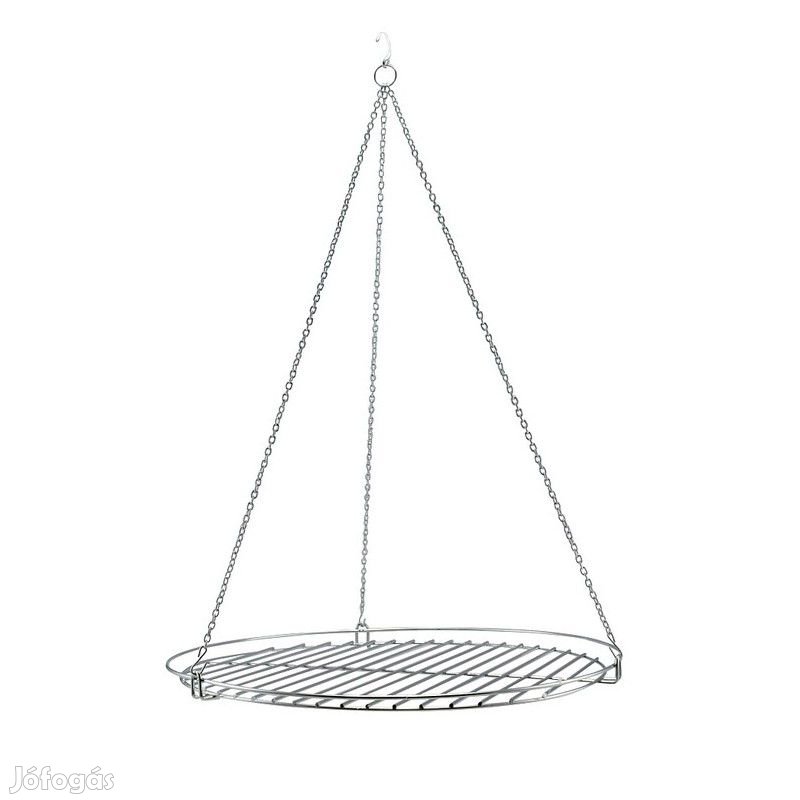 Rozsdamentes acél függeszthető kerek grillrács 50cm-es