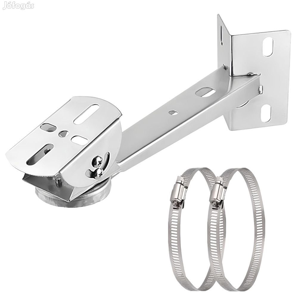 Rozsdamentes acél oszlopra szerelhető kameratartó,