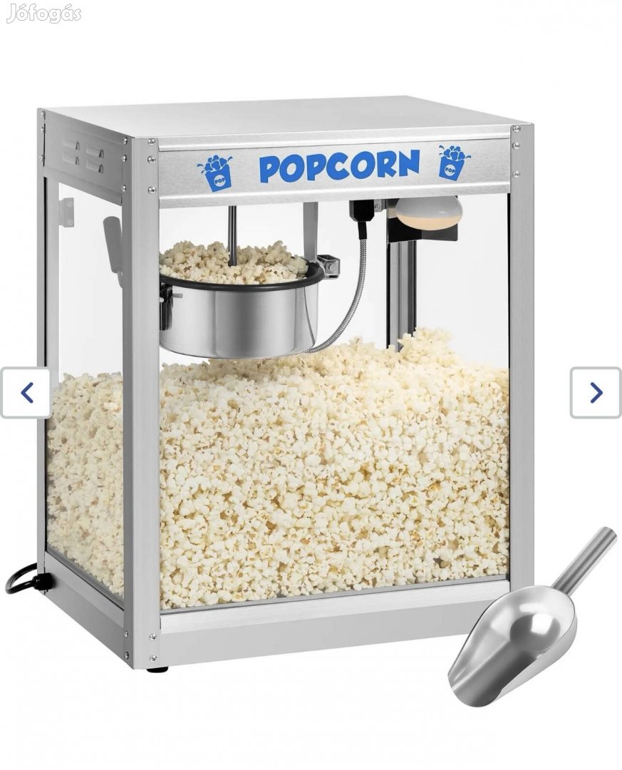 Rozsdamentes acél popcorn gép