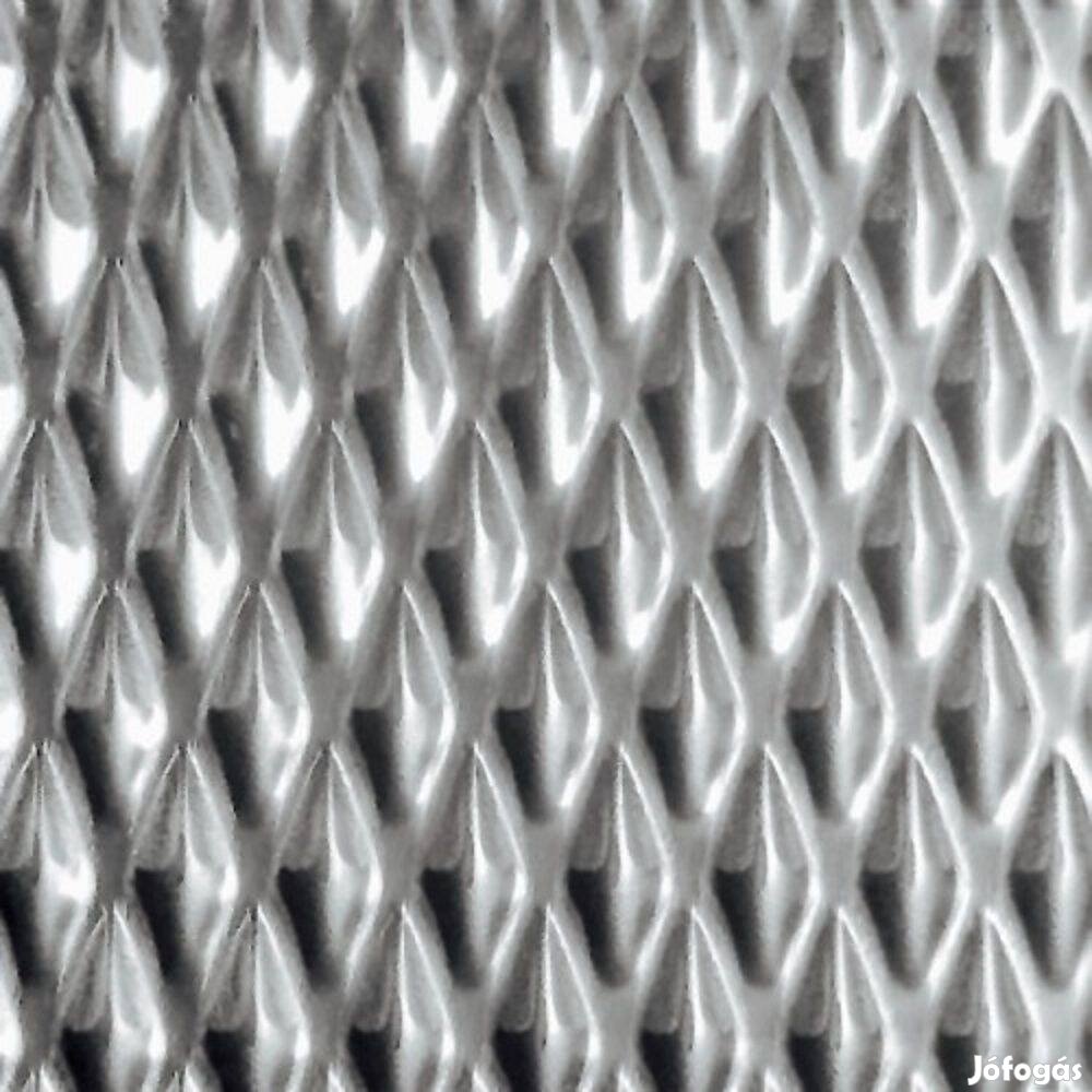 Rozsdamentes,nyomott mintás lemez,7GM egyoldalas, 1250x2500 mm, 0,6 m