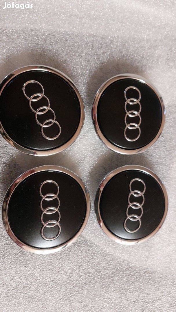 Rrr Új, gyári Audi alufelni kupak 69 mm mattfekete