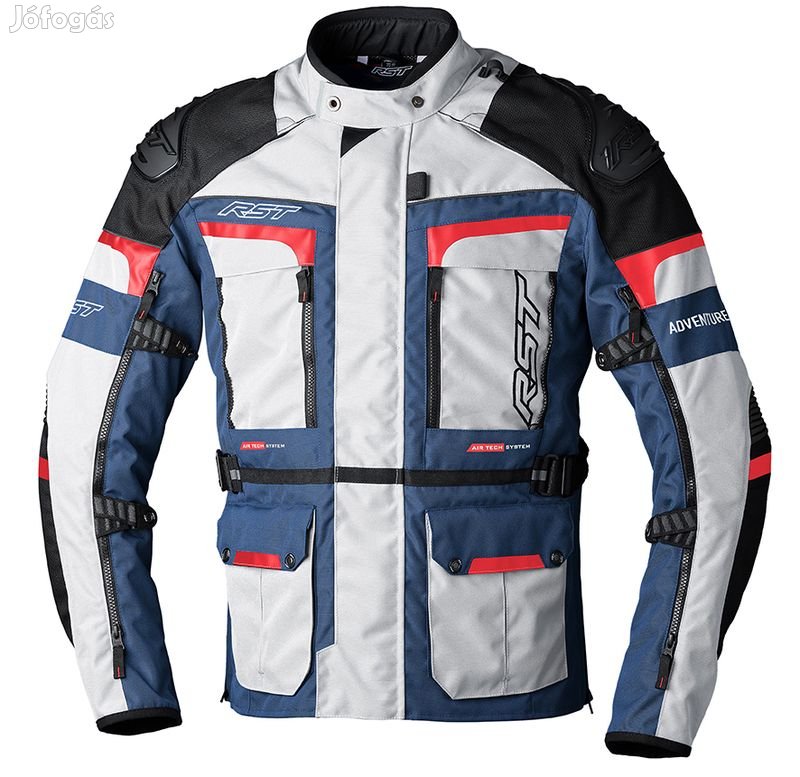 Rst pro series adventure-x ce női dzseki textil - ezüst/kék/piros