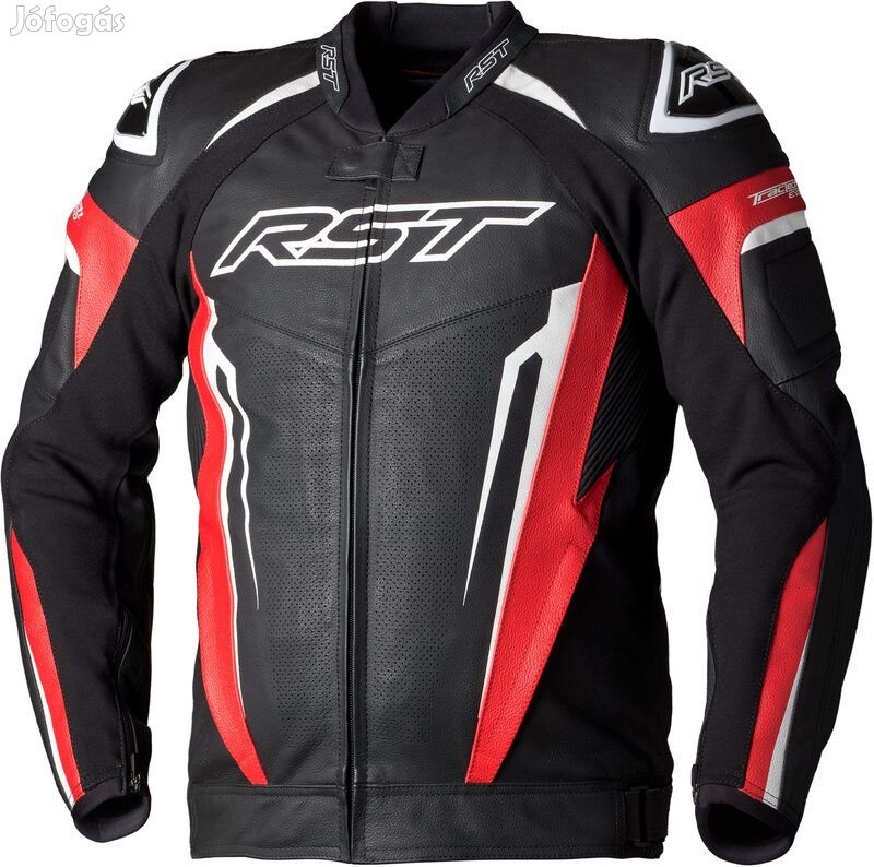 Rst tractech evo 5 bőr dzseki férfi - piros/fekete/fehér