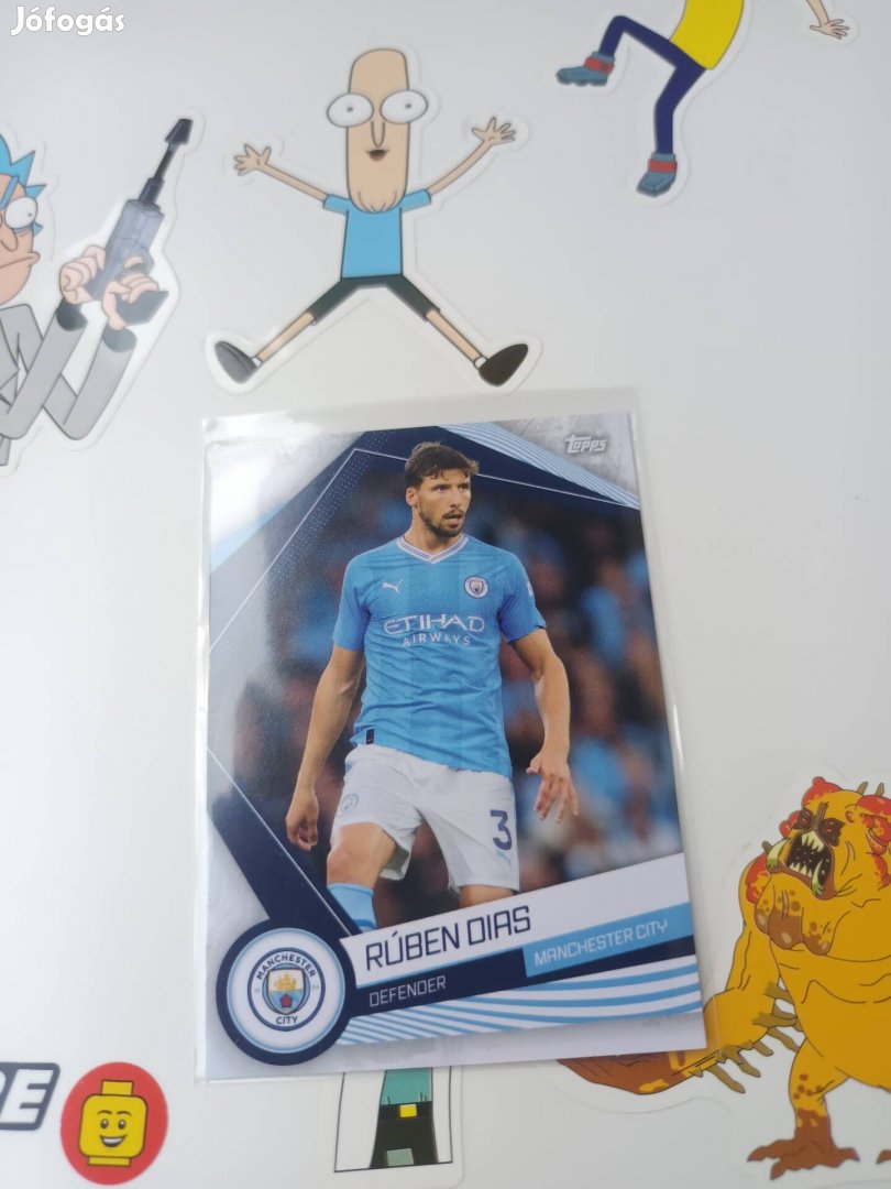 Ruben Dias Topps focis kártya Manchester City