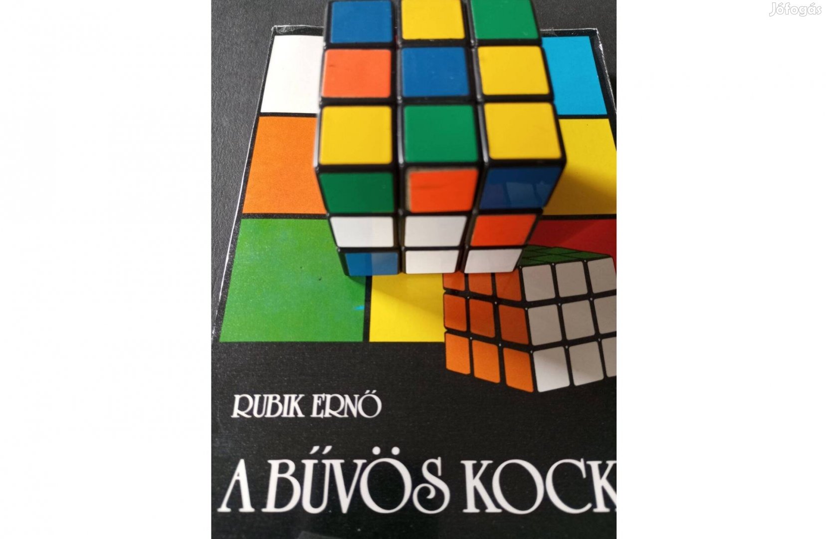 Rubik Ernő Bűvös kocka könyvvel Eredeti jó állapotúak