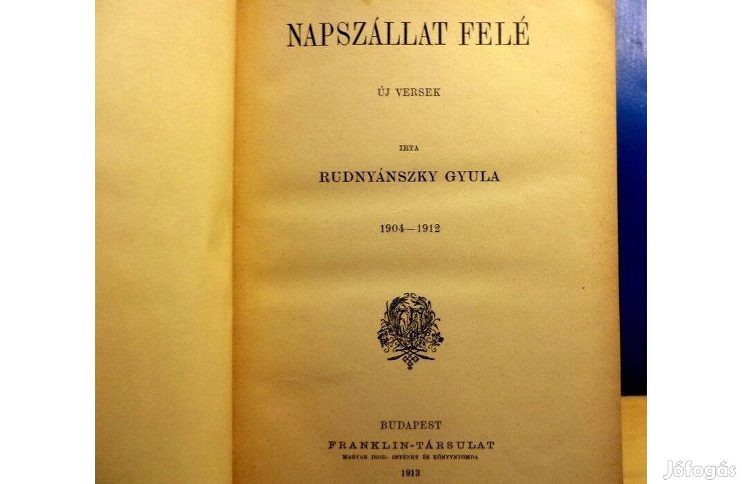 Rudnyánszky Gyula: Napszállat felé