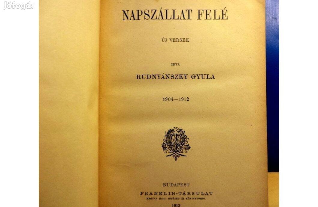 Rudnyénszky Gyula: Napszállat felé