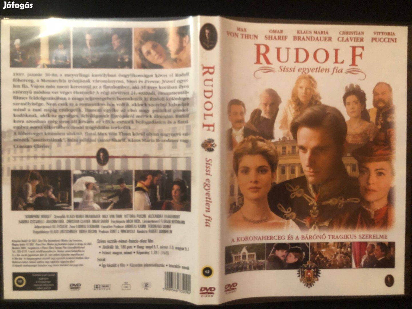Rudolf Sissi egyetlen fia DVD (karcmentes, Omar Sharif)