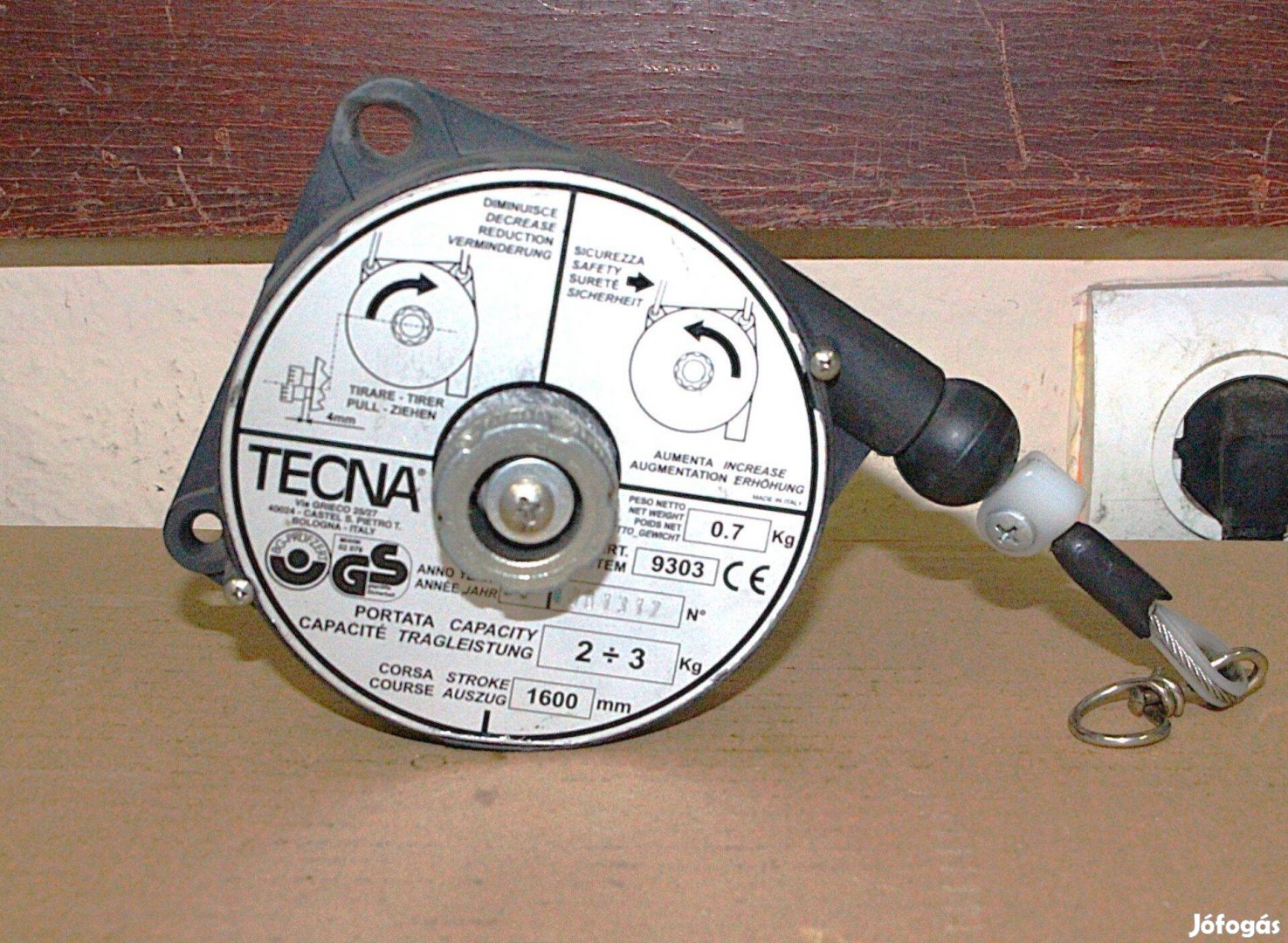 Rugós súlykiegyenlítő balanszer 2-3kg Tecnar