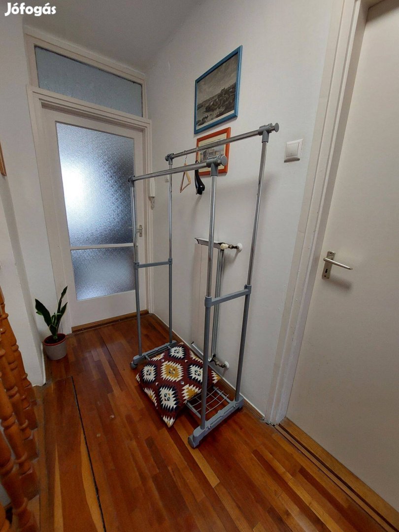 Ruhaállvány dupla gurulós