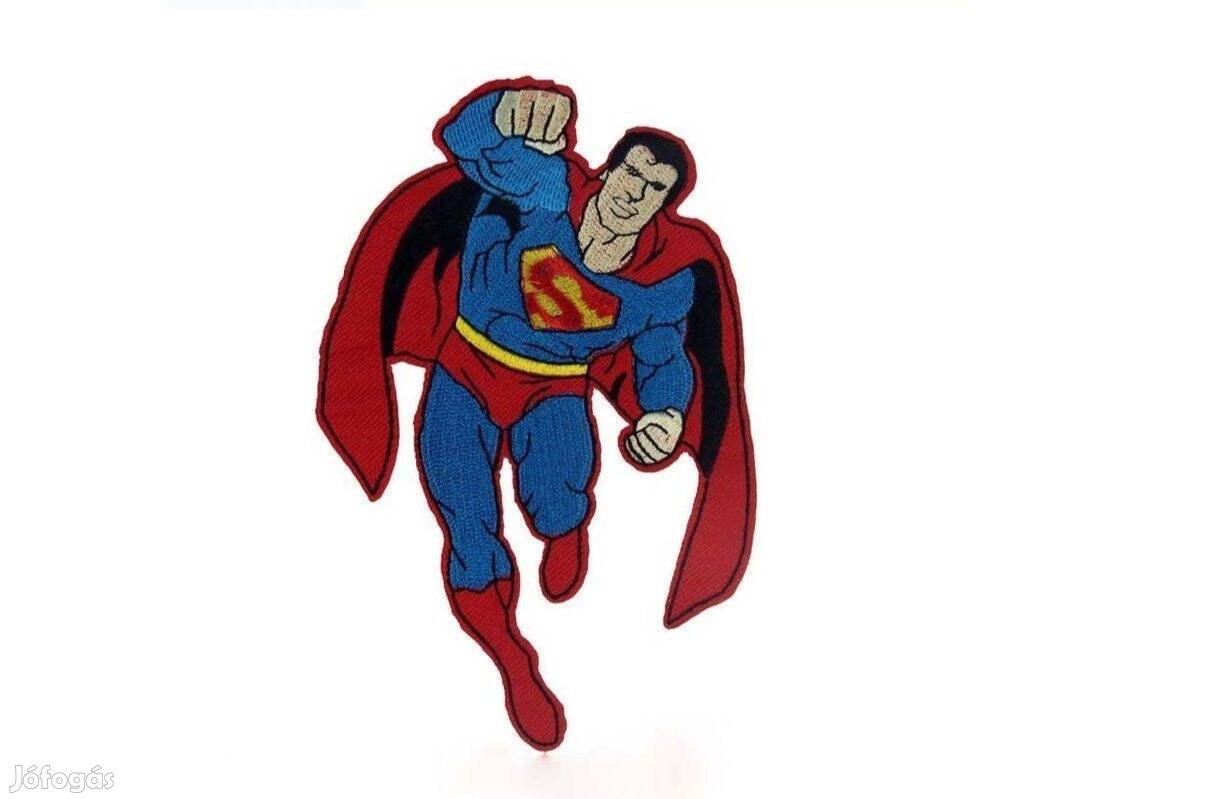 Ruhára vasalható folt rávasaló felvarró Superman 15x10cm
