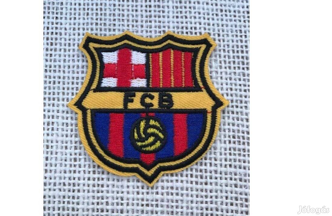 Ruhára vasalható folt rávasaló felvarró címer Barca Barcelona 60x55mm