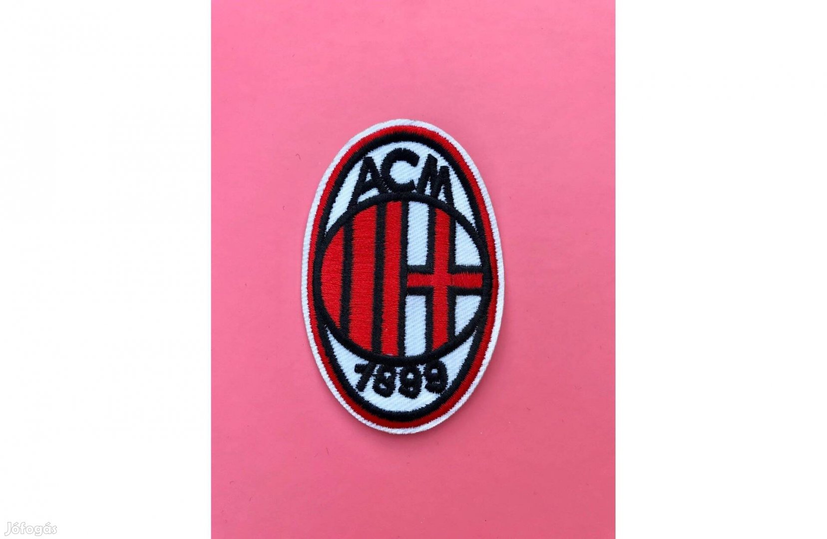 Ruhára vasalható folt rávasaló felvarró címer logo AC Milan 73x50