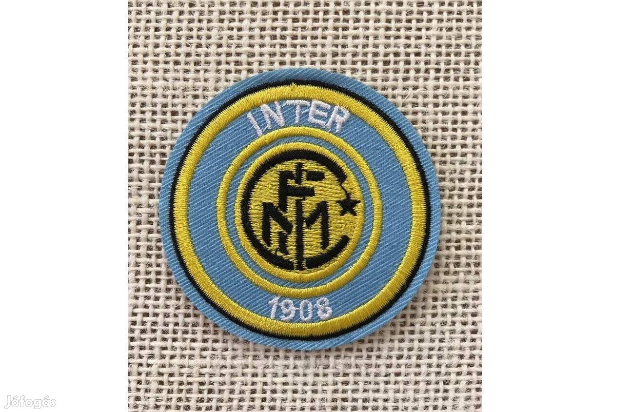 Ruhára vasalható folt rávasaló felvarró címer logo logó Inter Milan 60