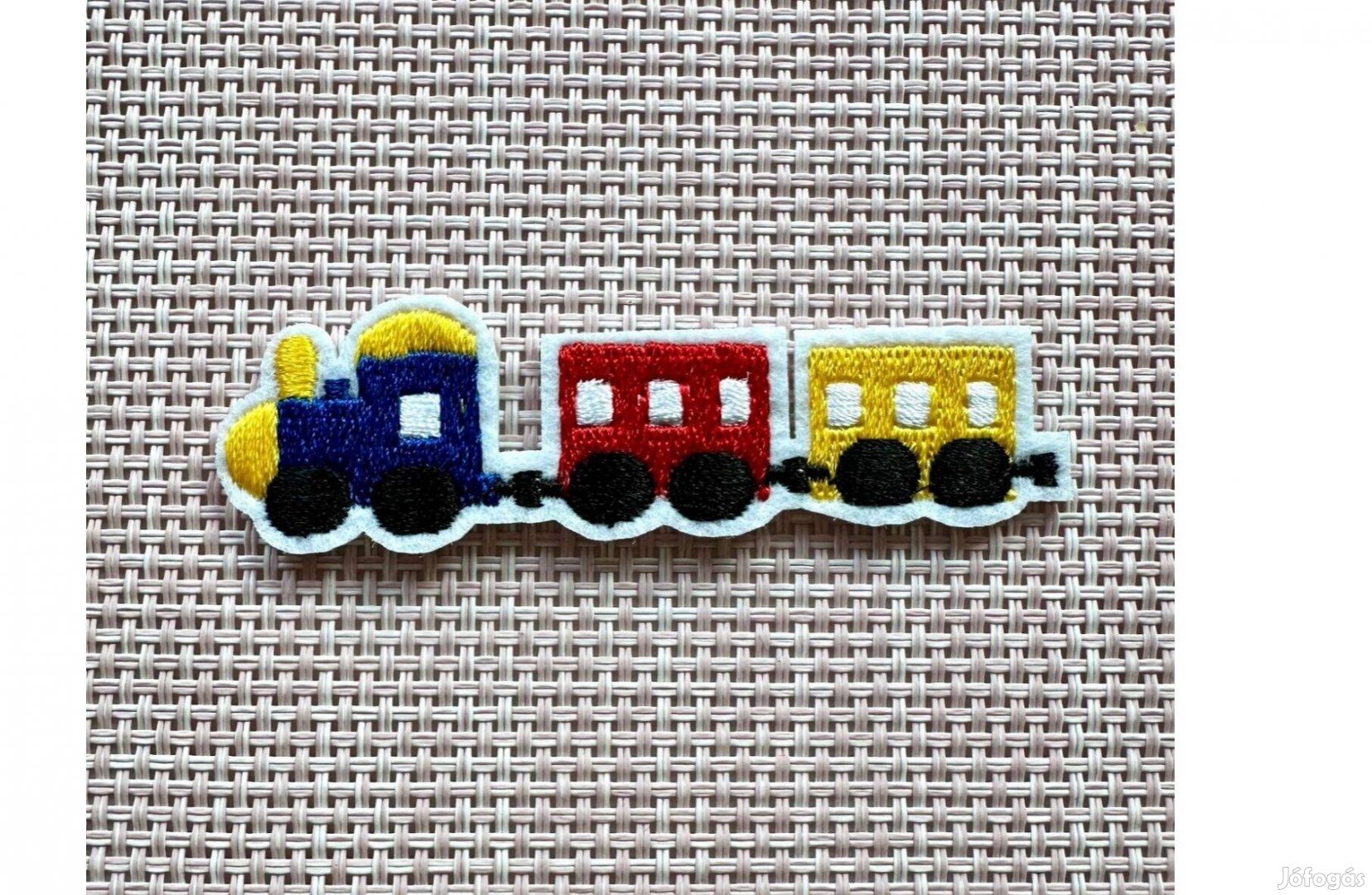 Ruhára vasalható folt rávasaló felvarró vonat mozdony 25x80mm