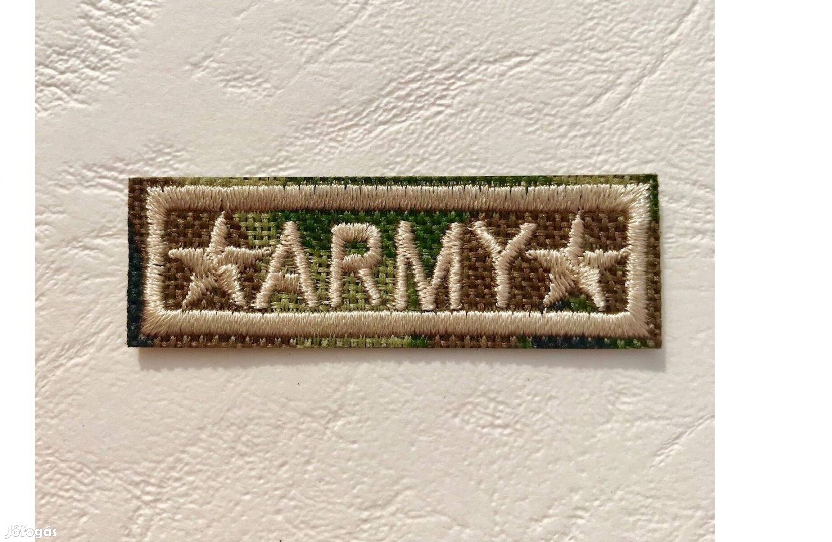 Ruhára vasalható katonai Army feliratú folt rávasaló felvarró 52x15 mm