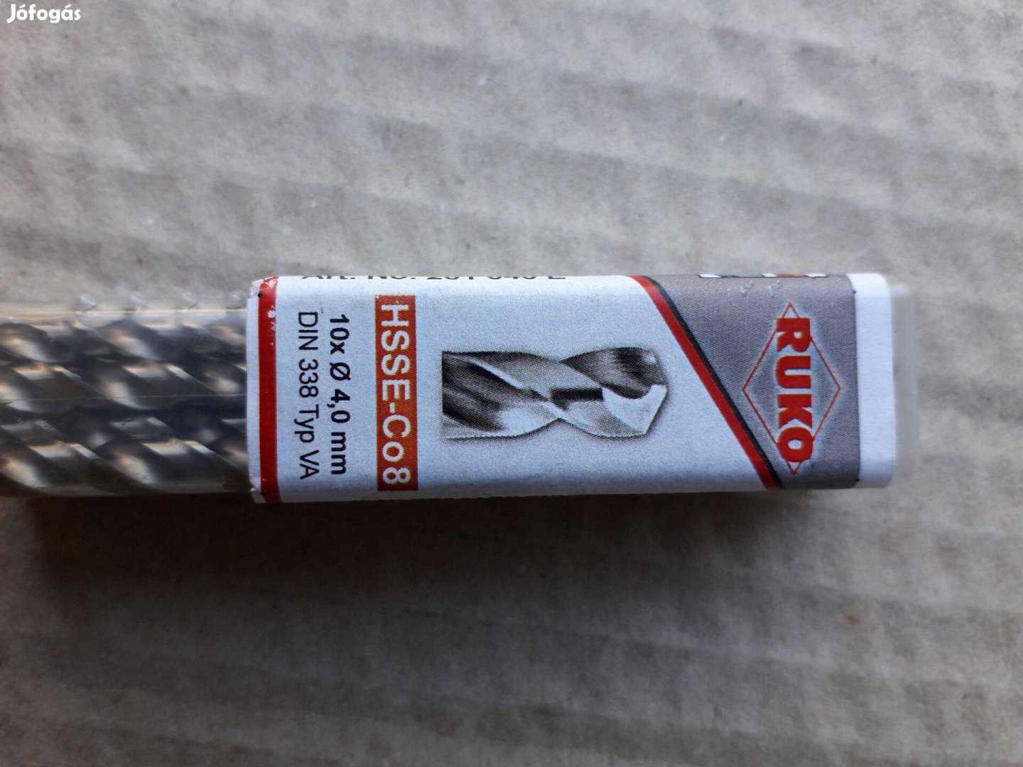 Ruko kobaltos csigafúró dia 4mm, Hsse-Co8, Ruko 281040E