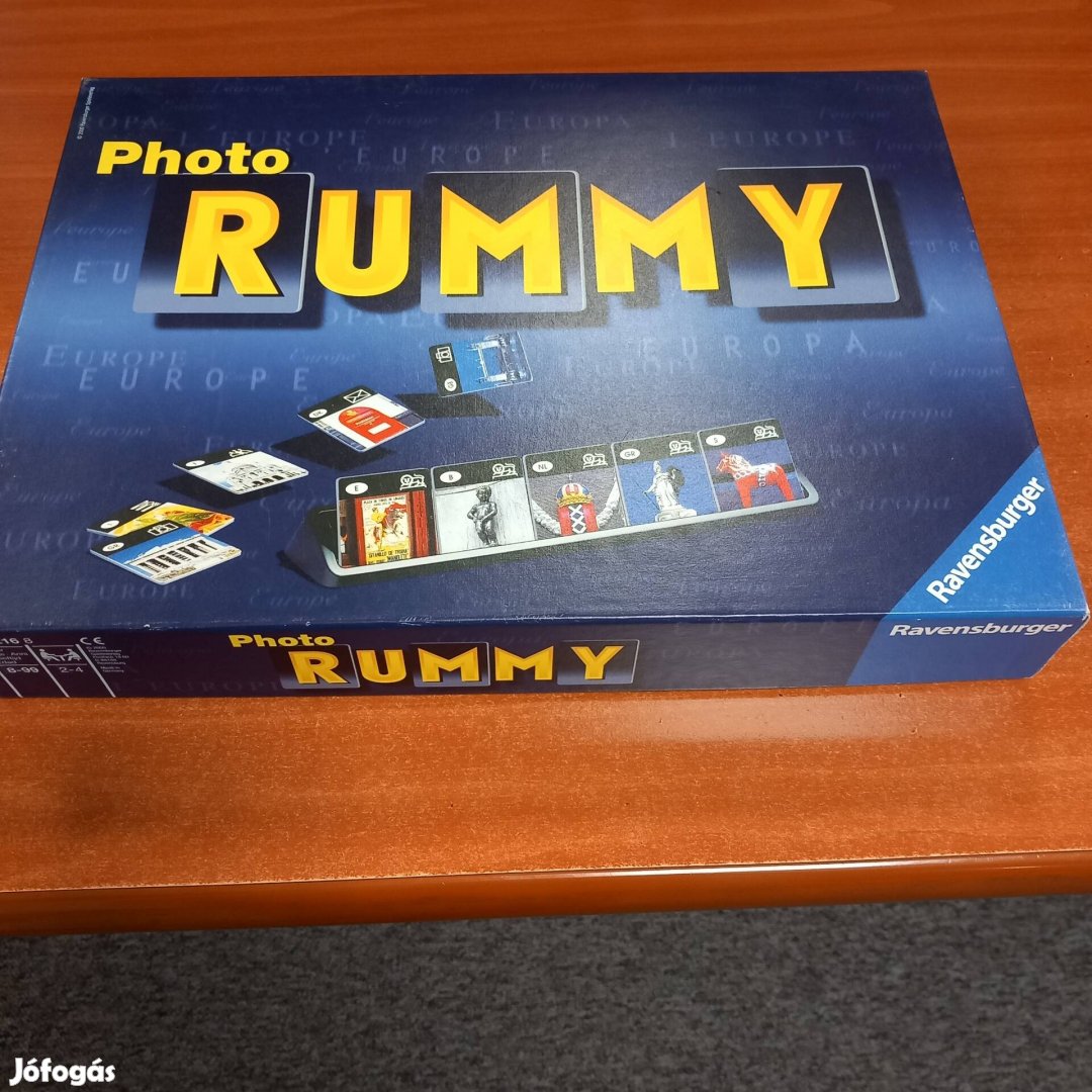 Rummy társasjáték (Európa fővárosai)