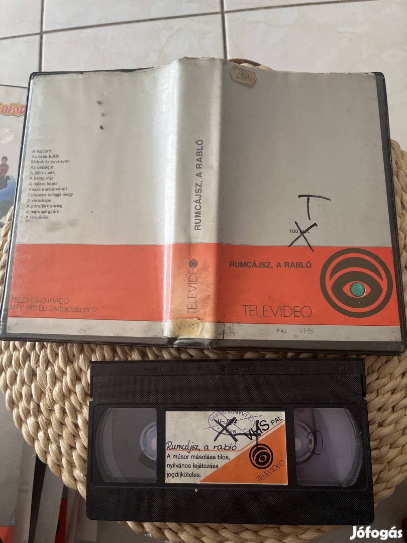 Rumszájsz a rabló vhs televideo 