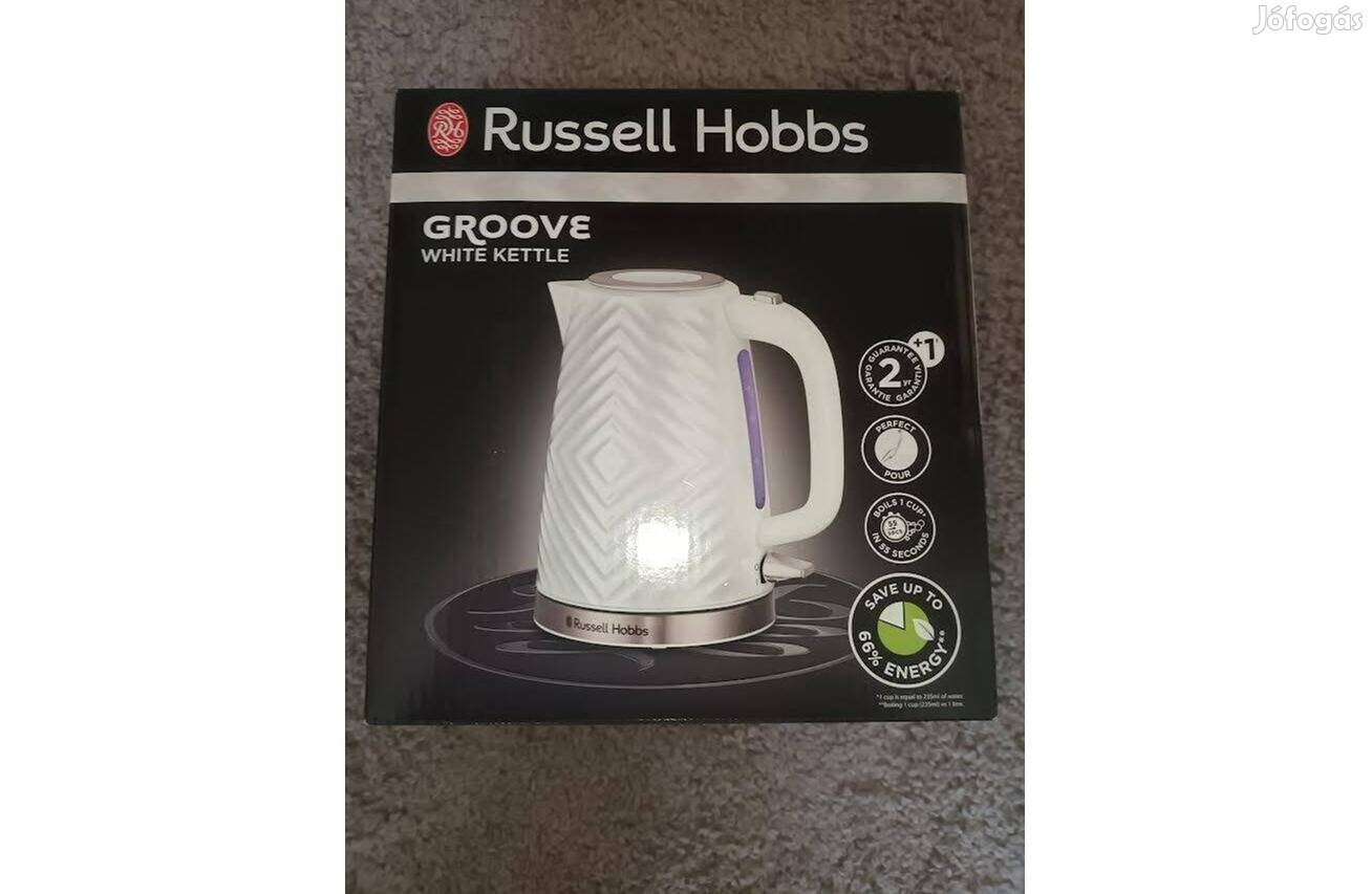 Russell Hobbs 26381-70 Groove Fehér Vízforraló - Új