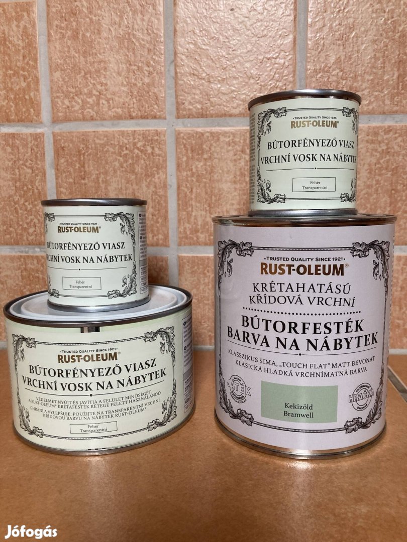 Rust-Oleum krétafesték,festék és viasz szett