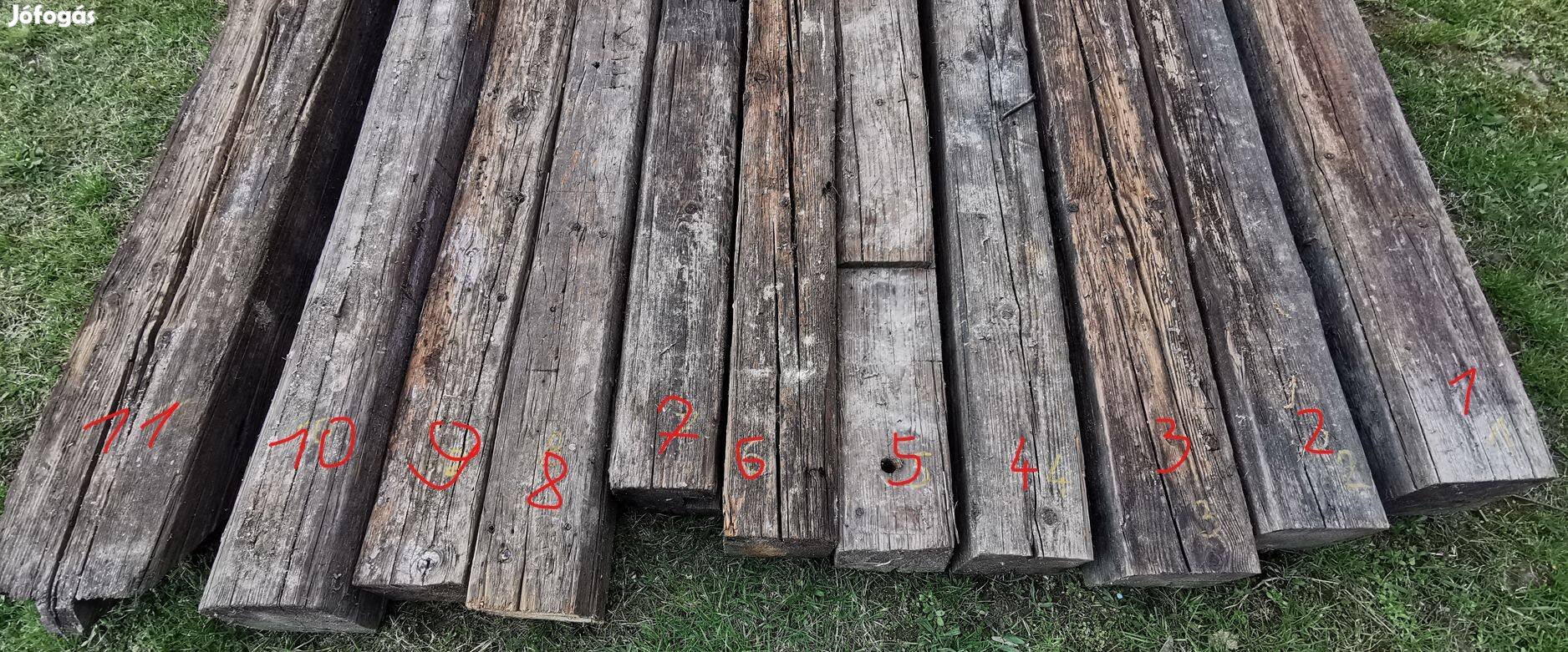 Rusztikus, 100 éves antik fa gerendák eladók!