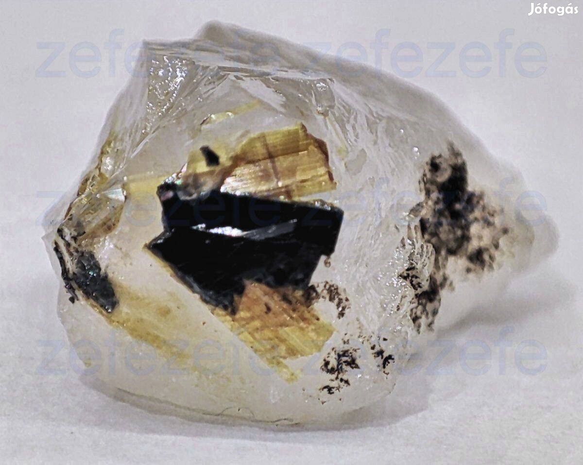 Rutil kristály, hematit, füstkvarc ásvány (927.)