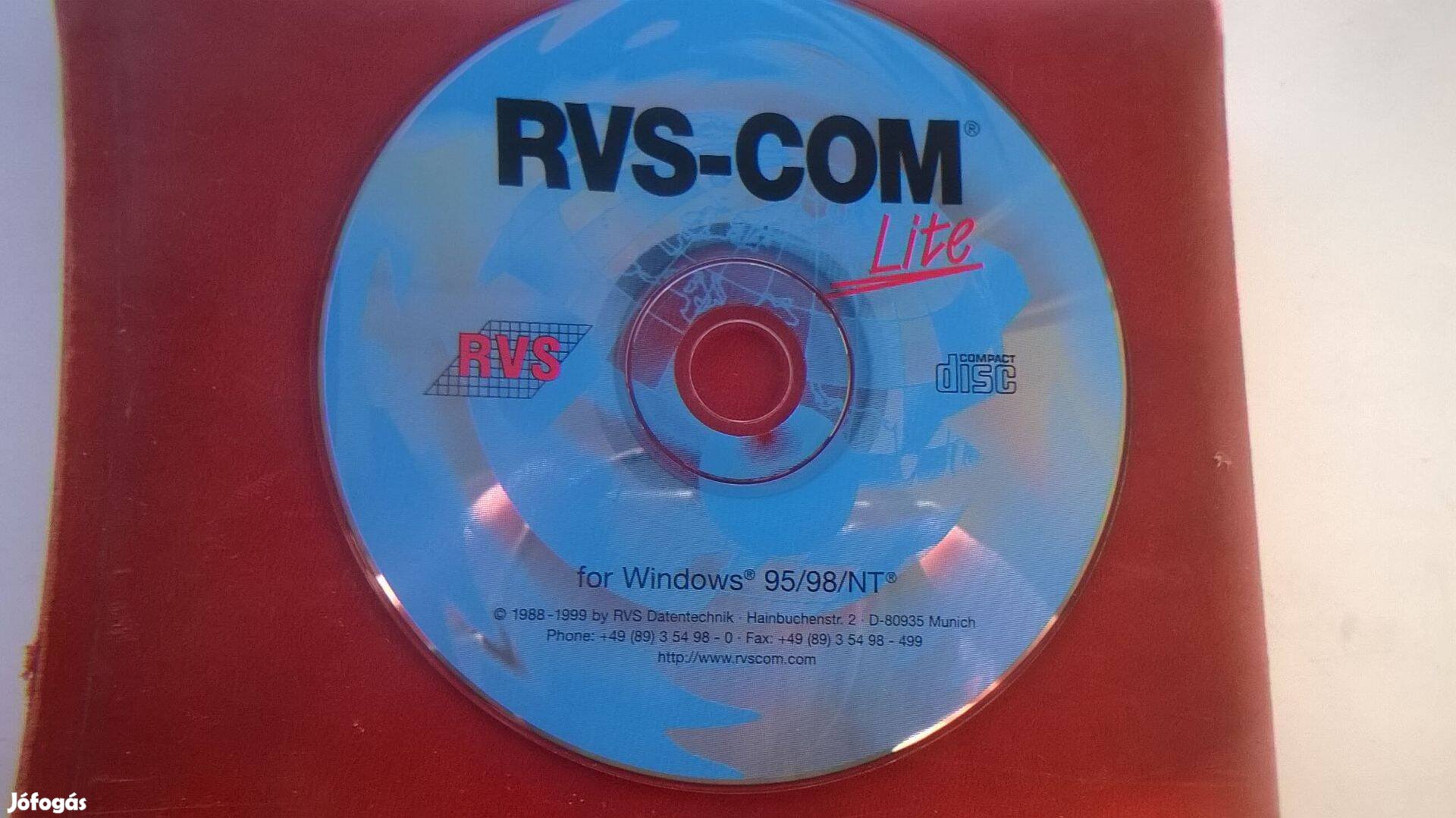 Rvs -COM telepítő CD Windows '95-'98-hoz