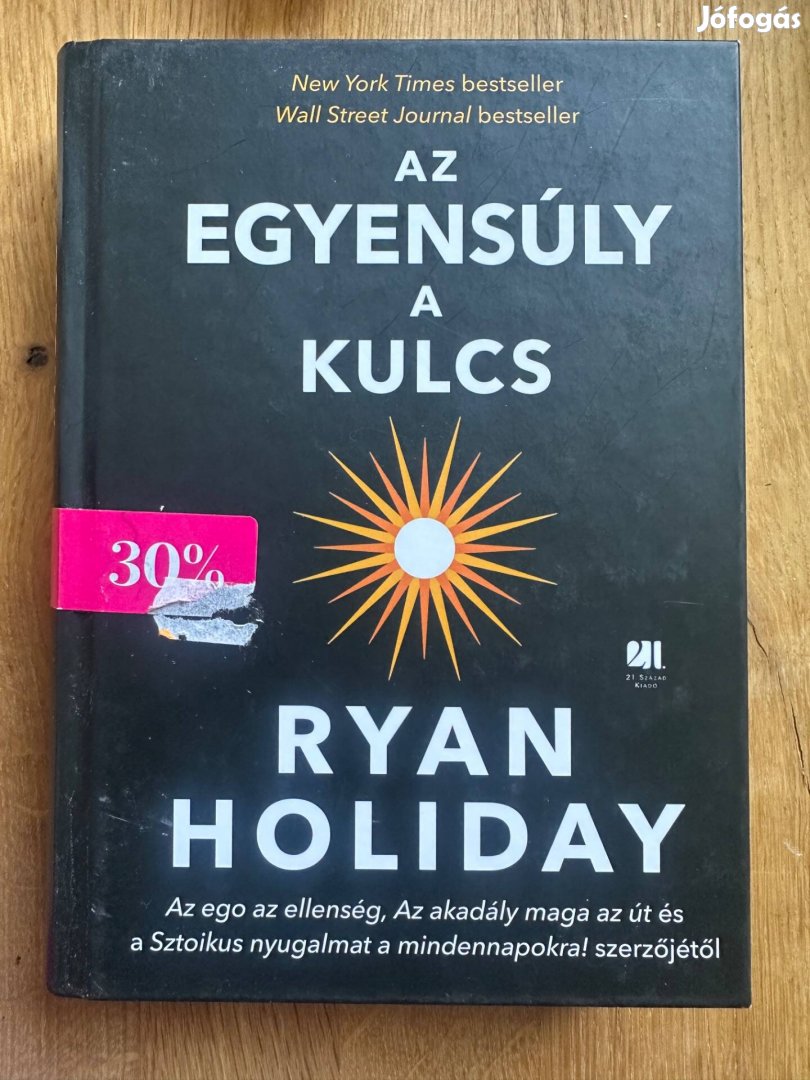 Ryan Holiday: Az egyensúly a kulcs