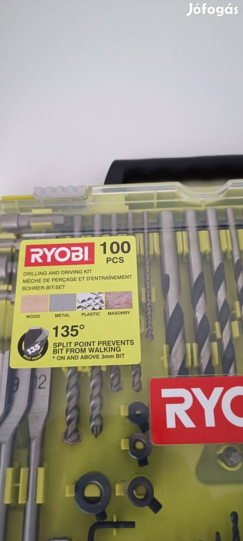 Ryobi 100 darabos fúrócsavarozó bit készlet