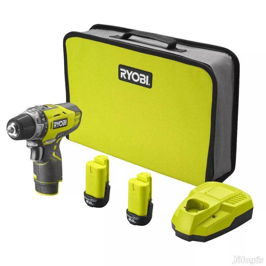 Ryobi R12DD-220S 12v akkus fúró csavarbehajtó 2akku, töltő, táska