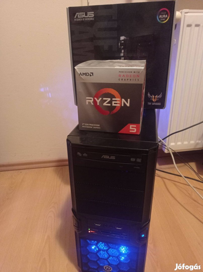 Ryzen5 alap gamer(R5-3400/RX580/16gb ddr4/ssd/hdd)