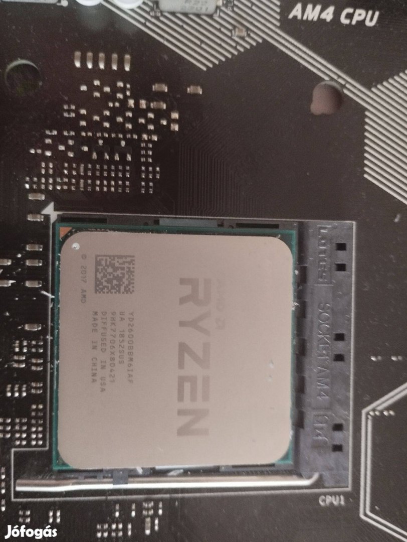 Ryzen 5 2600 Biostar B450MX-S alapalappat gyári Hütővel