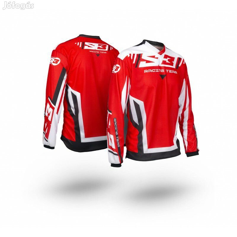 S3 Racing Team Ifjúsági Mez Piros/Fekete YXS méretben