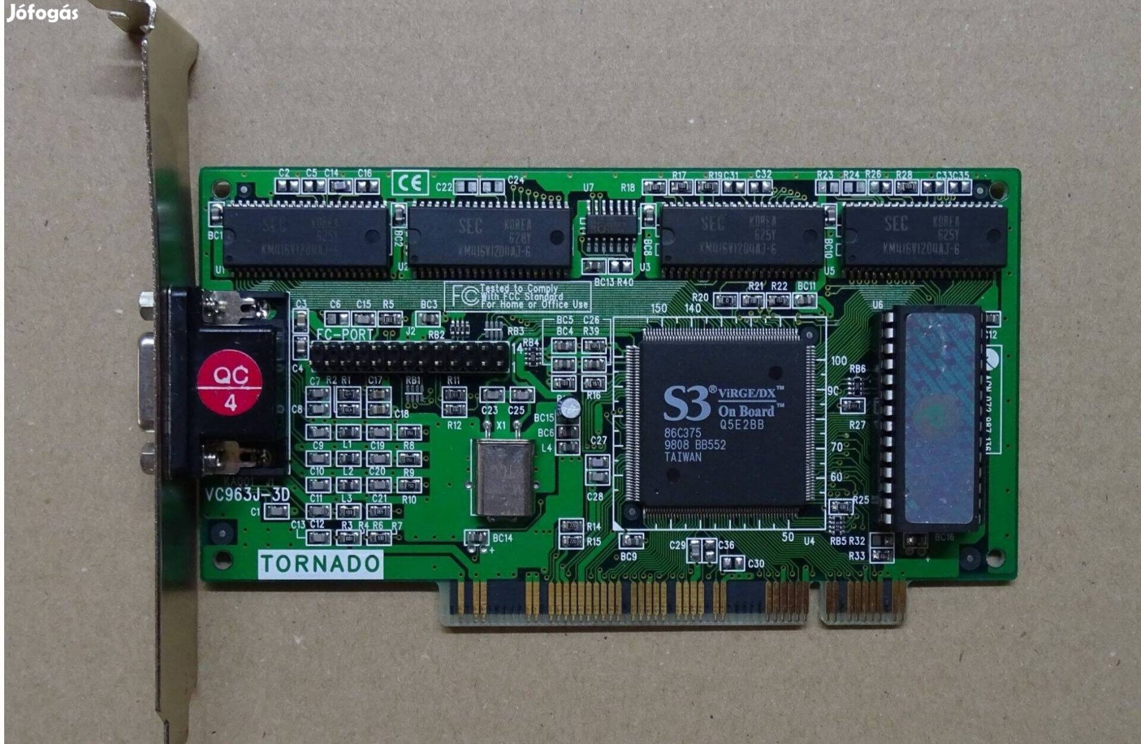 S3 Virge/DX 4MB PCI videokártya