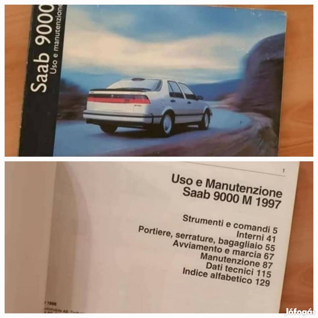 SAAB 9000 Gyári Kezelési Útmutató 1997