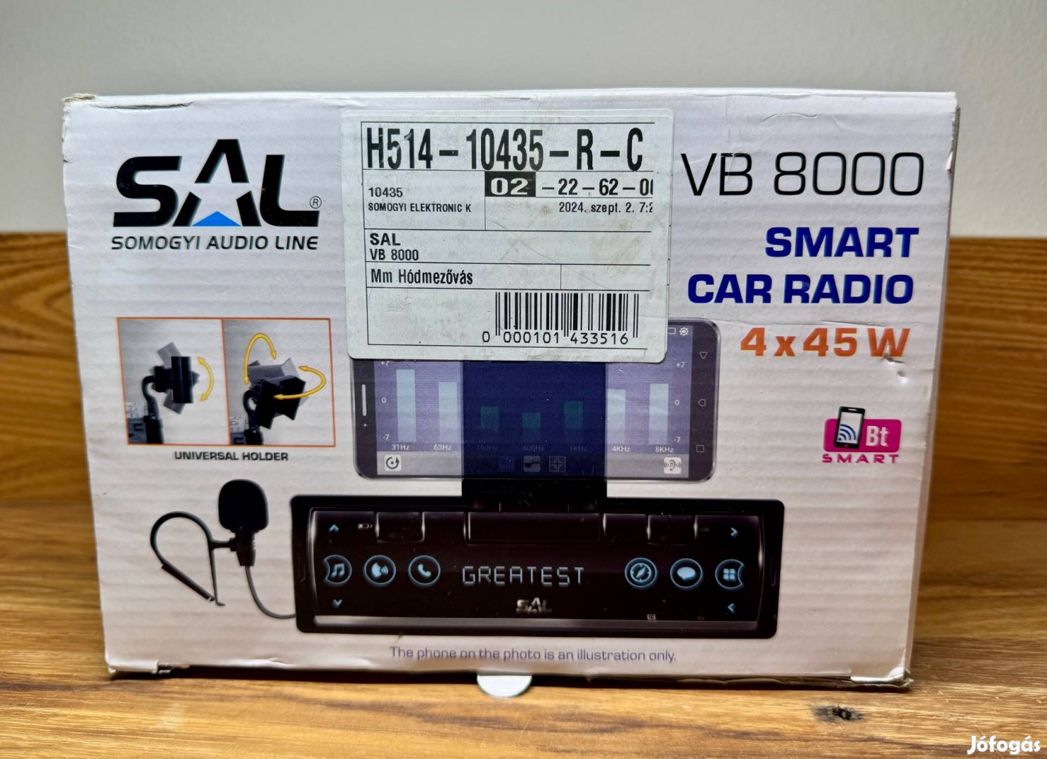 SAL VB8000 Bluetooth autórádió