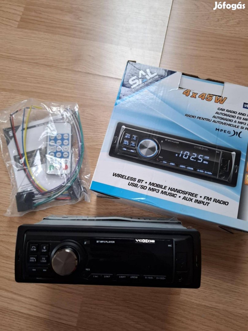 SAL VBT 1000 autórádió, fejegység