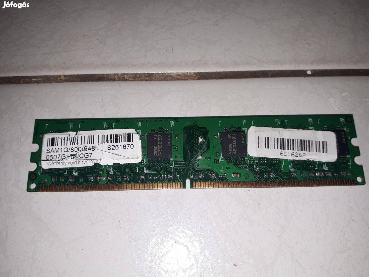 SAM1G/800/648 RAM, memória