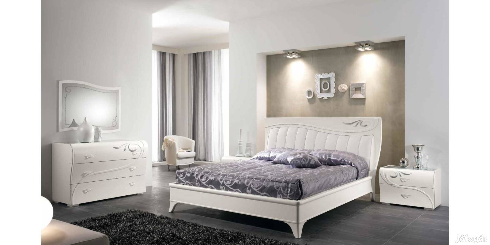 SA - Diadema (fehér) olasz klasszikus hálószoba bútor akciósan!