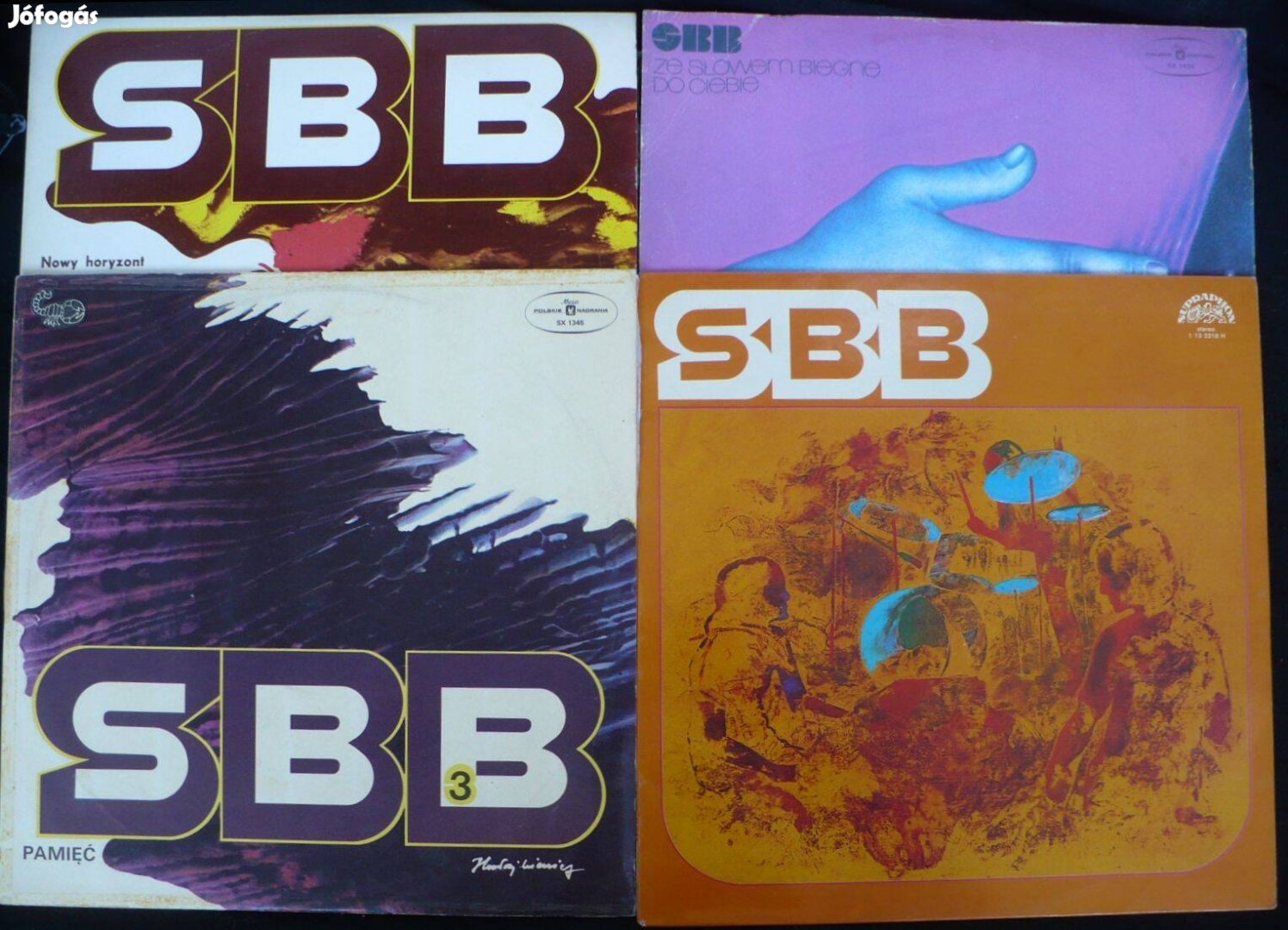 SBB (4 LP): 2 Novy H. (1975), 3 Pamiecz (1976), 4 (1977), 5 (1978)