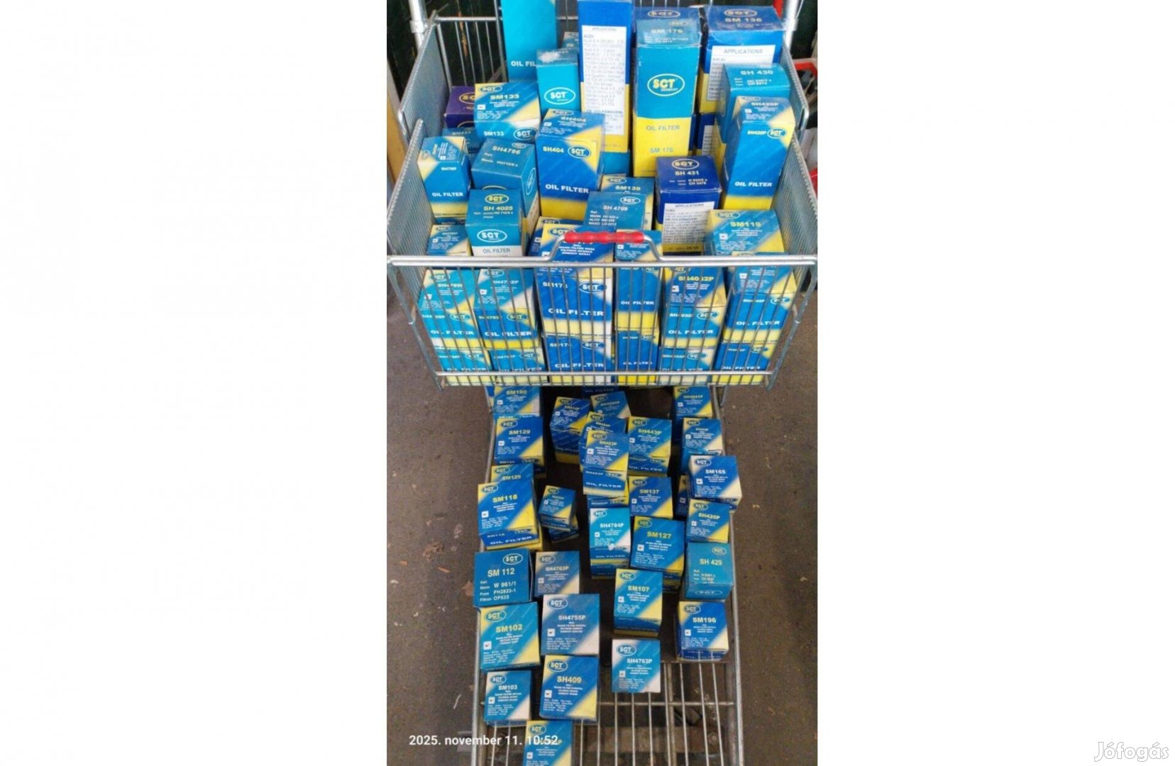 SCT olajszűrők (kb. 150 db)/2005 előtti típusokhoz