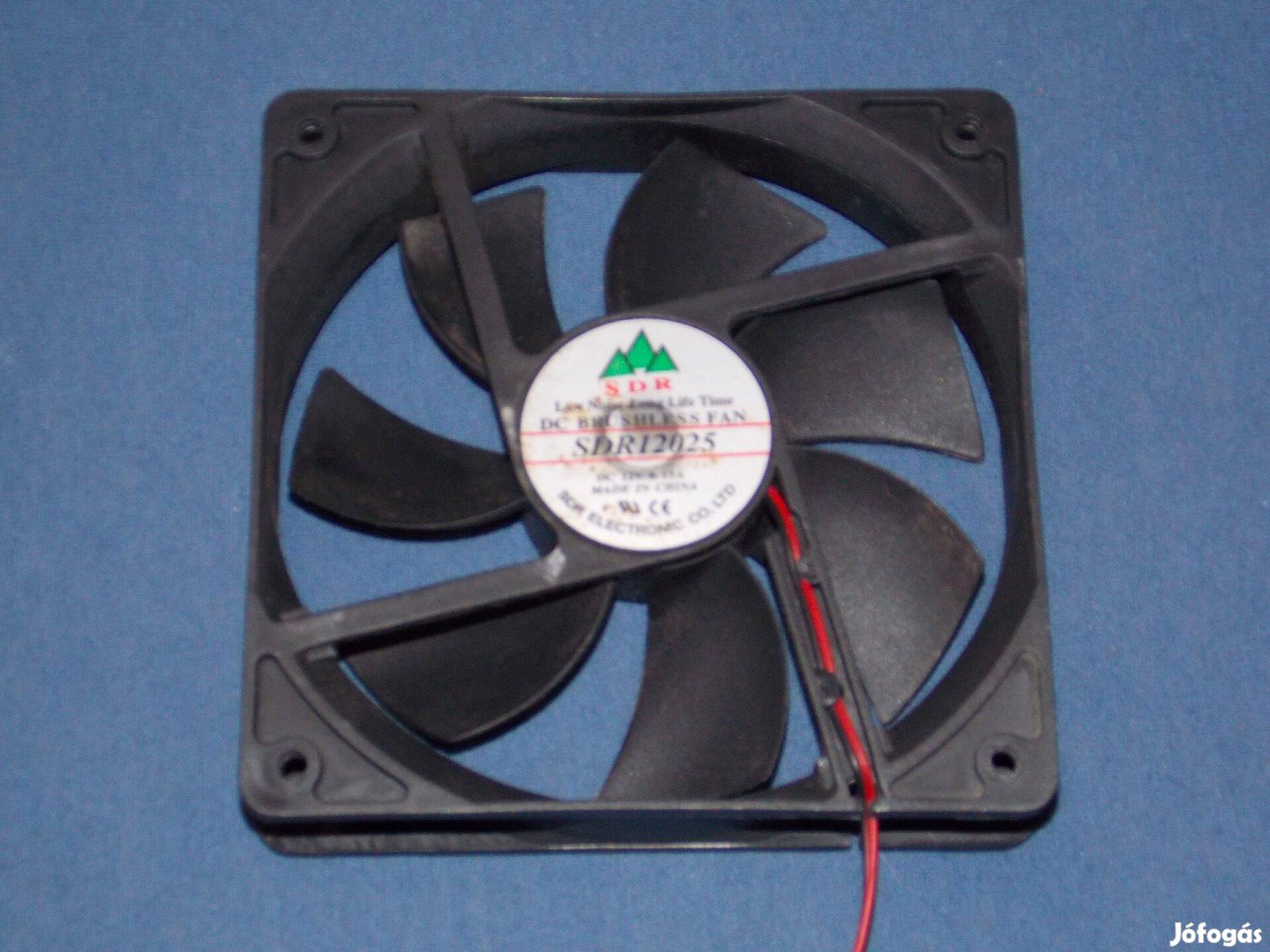 SDR12025 számítógép, PC cooler, ház ventillátor 120 mm 12V