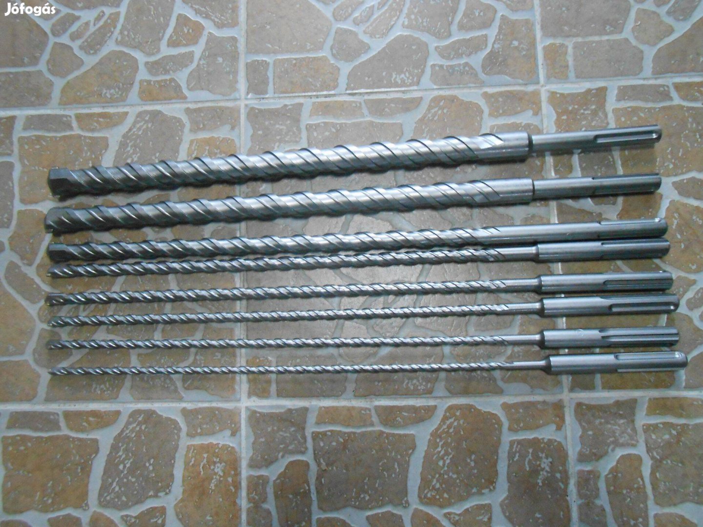 SDS Max vídiabetétes fúrószár 450mm és 600mm hosszban 7db egyben