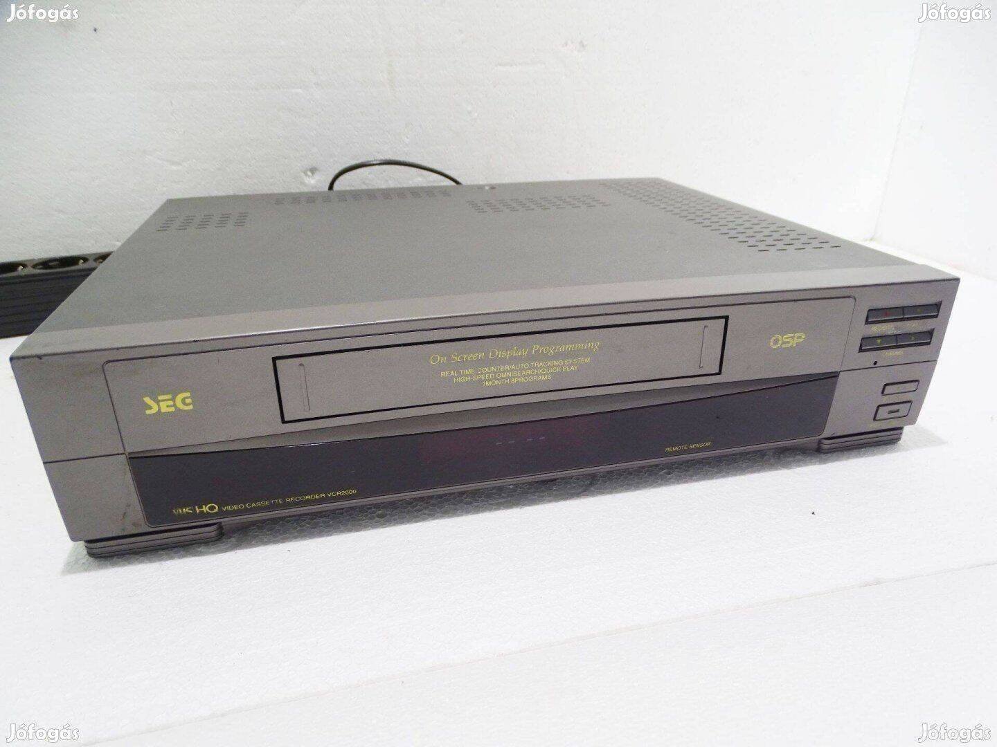 SEG video Casette Reocrder VCR 2000 VHS kazetta lejátszó videófelvevő