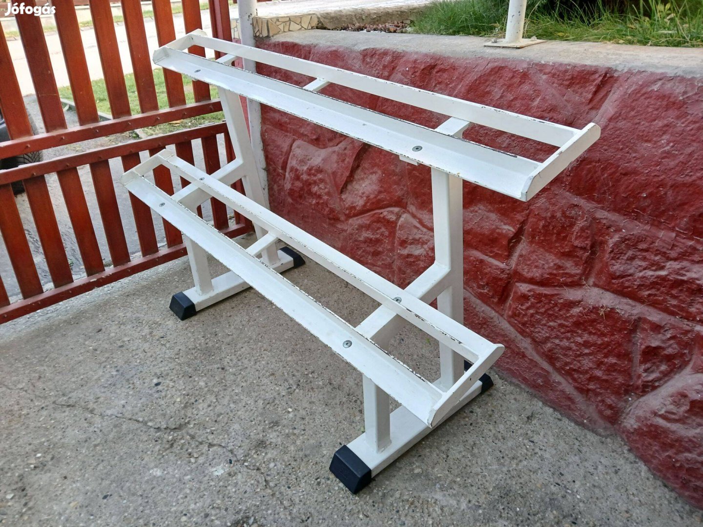 SFR kézisúlyzó tartó állvány 2 soros profi konditermi