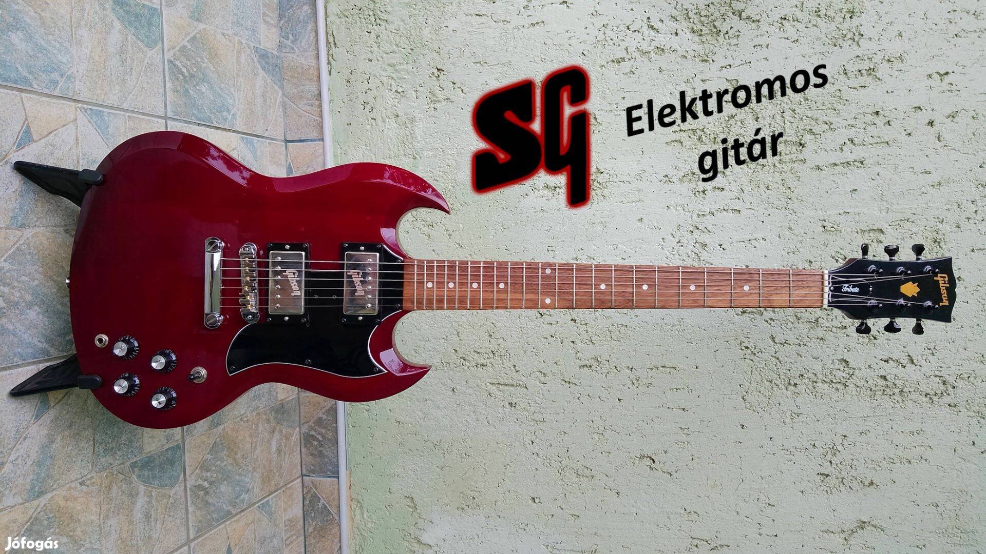 SG elektromos gitár Epiphone hangszedőkkel