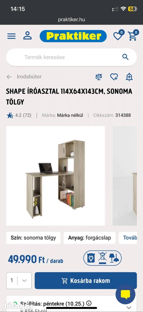 SHAPE Íróasztal