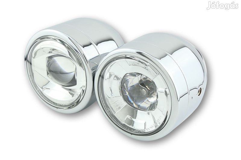 SHIN YO LED fényszóró iker króm oldalsó rögzítéssel