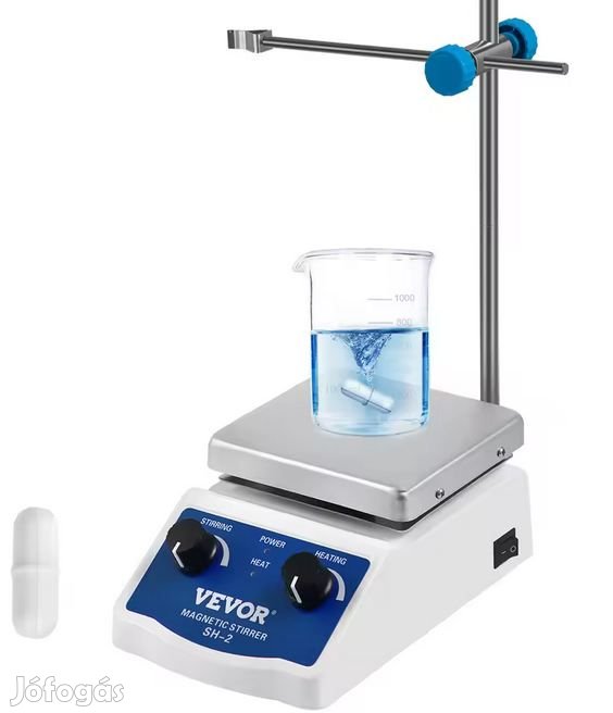 SH-2 Mágneses Keverő 1000ml FŰthető Lappal (6163)